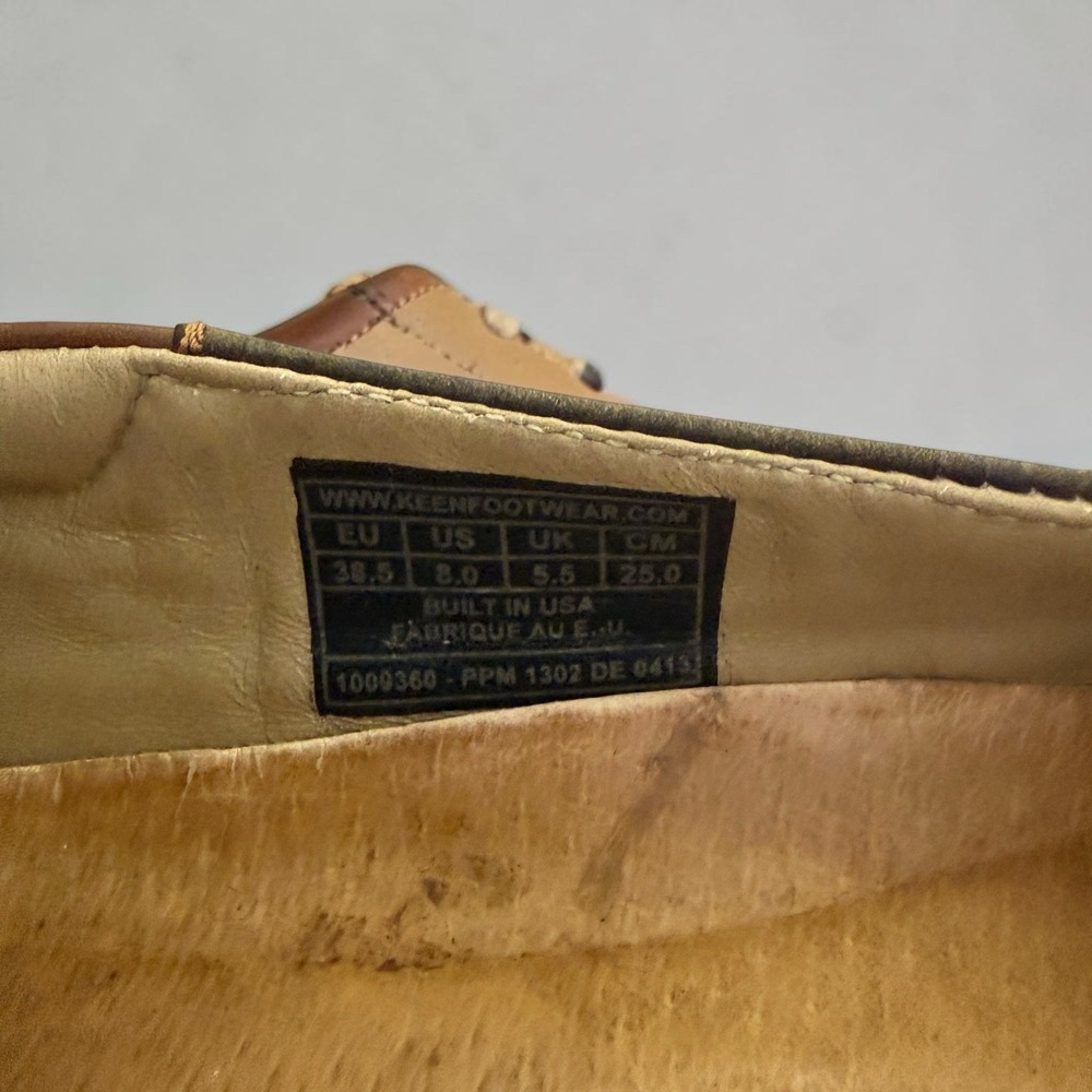Keen Barika Slip On Loafers Women's Size 8 Brown Leather Casual Comfort - Picture 6 of 8